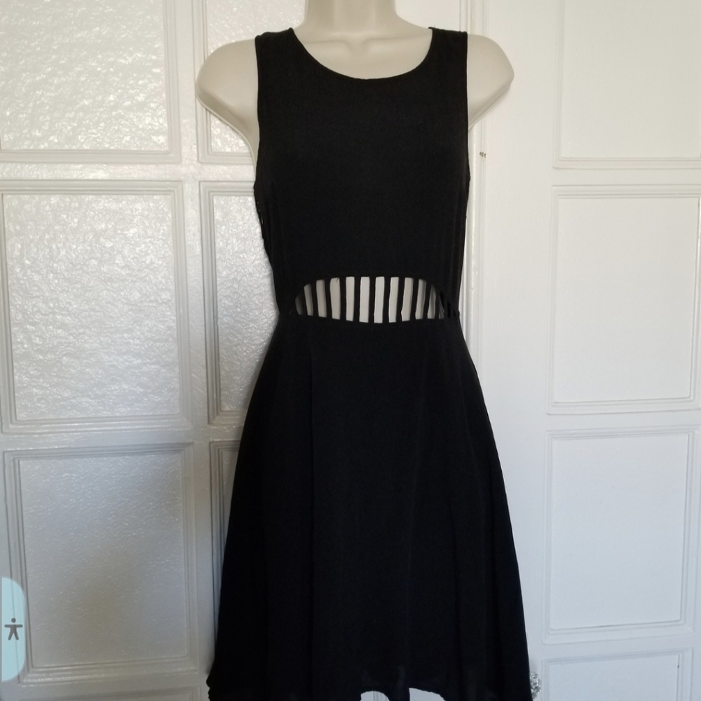 Back Caged Goth Sleeveless Dress Night Out Size SMALL ⚘️HP⚘️ - Picture 3 of 11